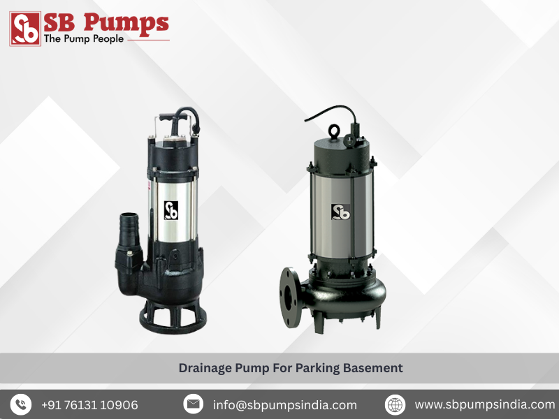 Drainage Pump For Parking Basement