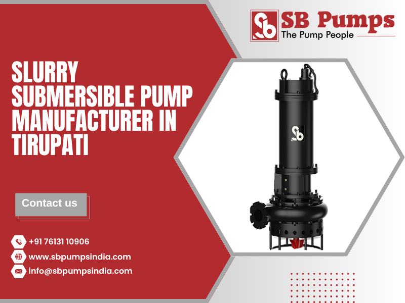 Slurry Submersible Pump Manufacturer in Tirupati